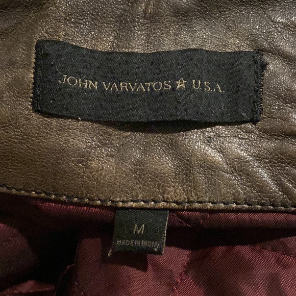 John Varvatos fur neck leather jacket from Bloomingdale’s - Picture 8 of 8